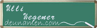 Ulli Wegener Visitenkarte